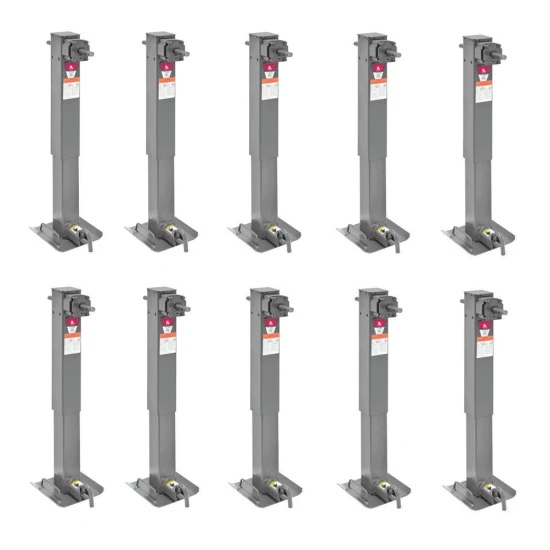 Bulldog 12K Two-Speed Square Trailer Jack with Planetary Gearbox 26 inch Lift Pack of 10