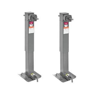 Bulldog 2-Speed 12K Square Trailer Jack Pair with Planetary Gearbox 26″ Lift