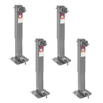 Bulldog 12K Two-Speed Square Trailer Jack w/ Planetary Gearbox – 26″ Lift (4-Pack)