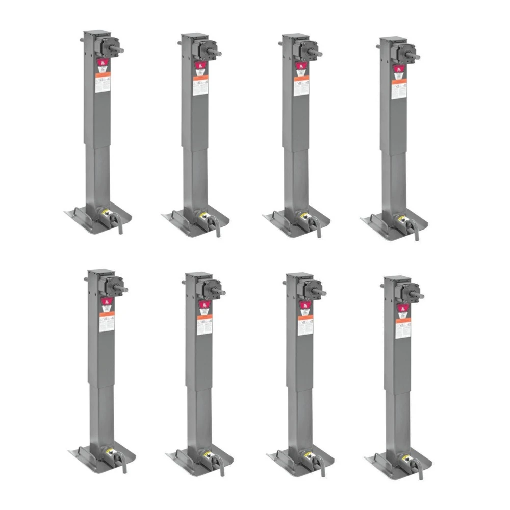 Bulldog 12,000 lb Two-Speed Square Trailer Jack with Planetary Gearbox – 8-Pack