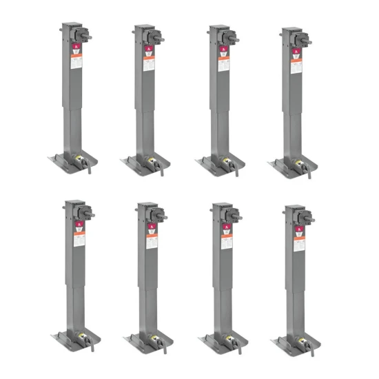 Bulldog 12,000 lb Two-Speed Square Trailer Jack with Planetary Gearbox – 8-Pack