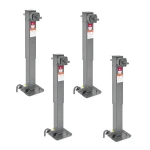 Bulldog 12,000 lb 2-speed square trailer jack planetary gearbox 26-inch lift bundle of 4
