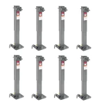 Bulldog 12K 2-Speed Square Trailer Jacks with Planetary Gearbox, 26" Lift, 8-Pack