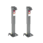 Bulldog 12K 2-Speed Square Trailer Jack Bundle with Planetary Gearbox and 26″ Lift (Qty 2)