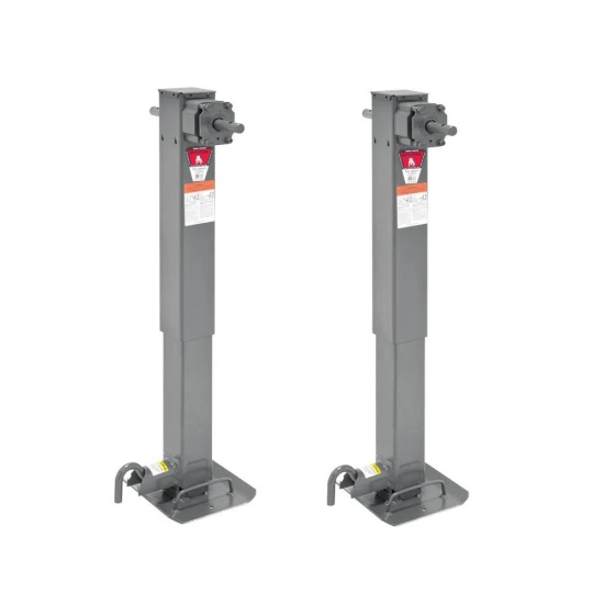 Bulldog 12K 2-Speed Square Trailer Jack Bundle with Planetary Gearbox and 26″ Lift (Qty 2)