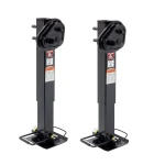Bulldog 25K 2-Speed Square Trailer Jack Twin Cam Drop Leg Heavy Duty