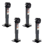 Bulldog Twin Cam 2-Speed 25,000 lb Square Trailer Jack Bundle (Qty 4)