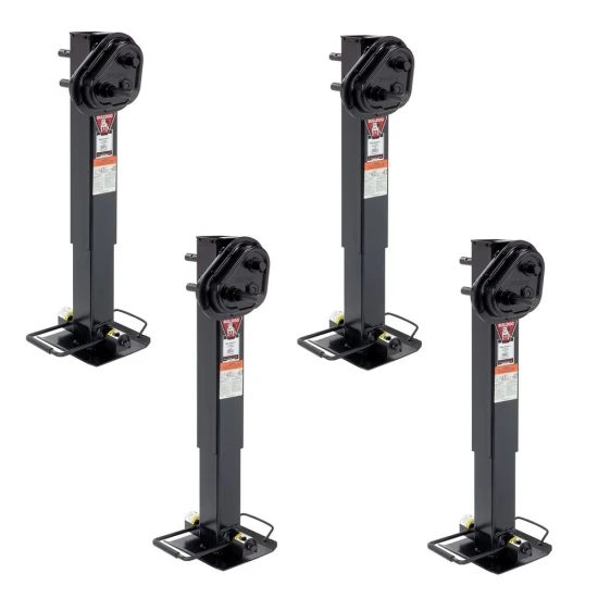 Bulldog Twin Cam 2-Speed 25,000 lb Square Trailer Jack Bundle (Qty 4)