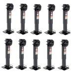 Bulldog 10-Pack Twin Cam 2-Speed 25K Square Trailer Jacks with Drop Leg Heavy Duty Bundle