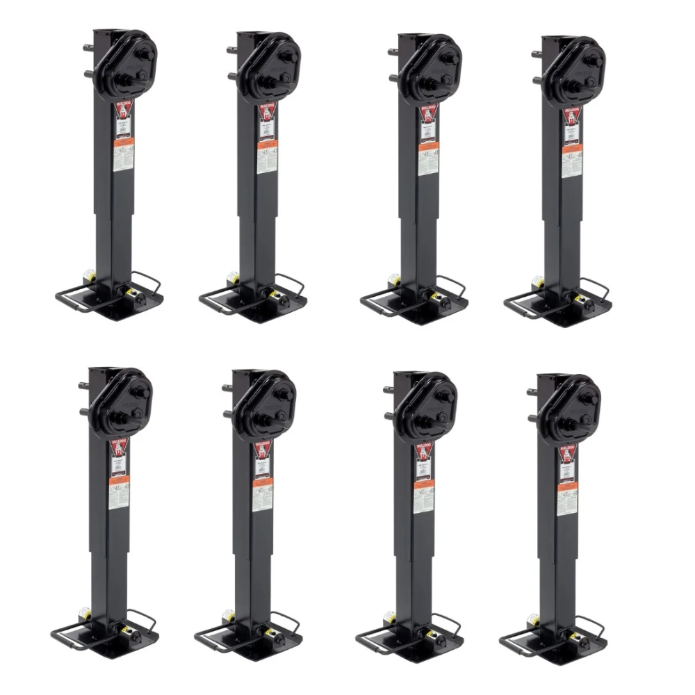 Bulldog Twin Cam™ 2-Speed Square Trailer Jack with Drop Leg 25K (Pack of 8)