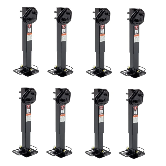 Bulldog Twin Cam™ 2-Speed Square Trailer Jack with Drop Leg 25K (Pack of 8)