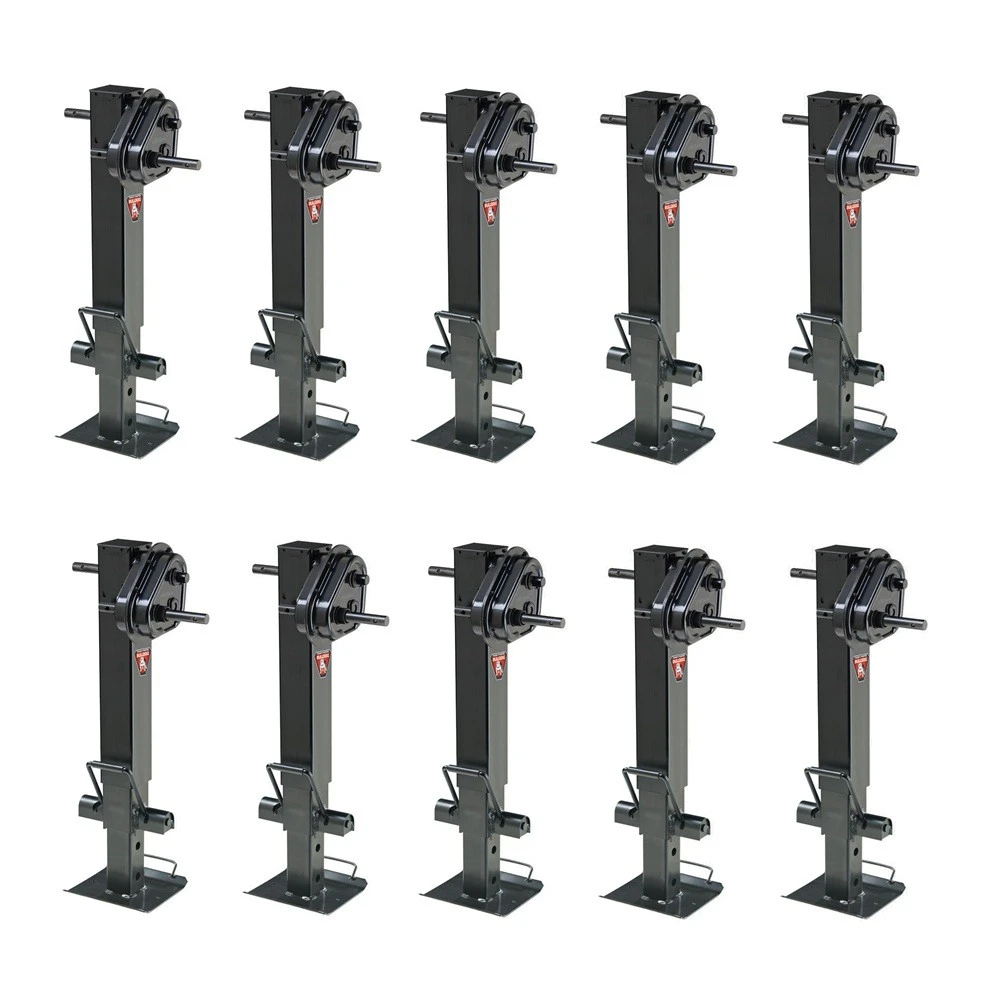 Pack of 10 Bulldog Twin Cam 2-Speed 25K Square Trailer Jacks