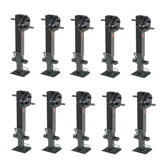 Pack of 10 Bulldog Twin Cam 2-Speed 25K Square Trailer Jacks
