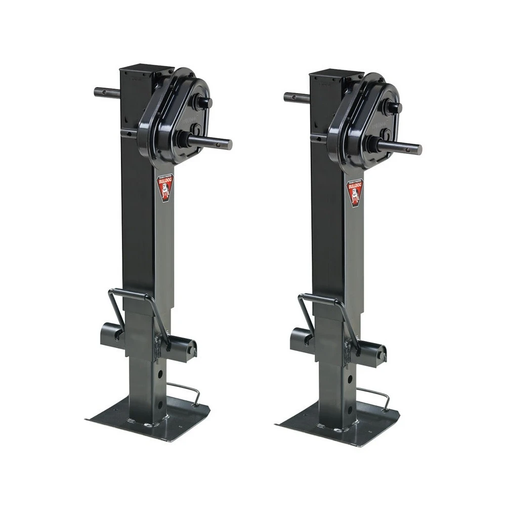 Bulldog Twin Cam 2-Speed Square Trailer Jack 25K 2-Pack