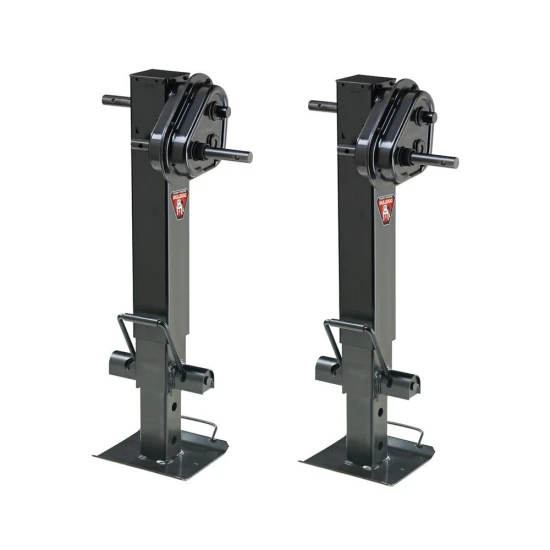 Bulldog Twin Cam 2-Speed Square Trailer Jack 25K 2-Pack