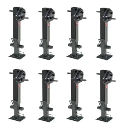 Bulldog 8x 25K 2-Speed Square Trailer Jack w/ Twin Cam Gearbox for Heavy-Duty