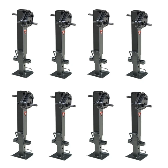 Bulldog 8 pack 25K Twin Cam™ 2-Speed Square Trailer Jacks Bundle