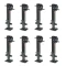 Bulldog 8 pack 25K Twin Cam™ 2-Speed Square Trailer Jacks Bundle