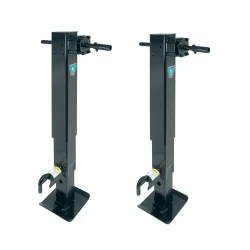 Bulldog 2x 12K 2-Speed Square Trailer Jack w/ Spring Return and Planetary Gearbox