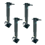 Bulldog 4-Pack 12K Two-Speed Square Trailer Jacks with Spring Return and Planetary Gearbox