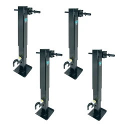 Bulldog 4x 12K 2-Speed Square Trailer Jack w/ Spring Return and Planetary Gearbox