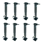 Bulldog 8-Pack 12K Two-Speed Square Trailer Jacks with Spring Return Planetary Gearbox