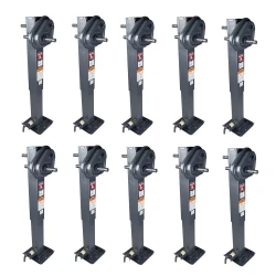 Bulldog 10x 12K 2-Speed Square Trailer Jack w/ Traditional Gearbox for Non Spring Return