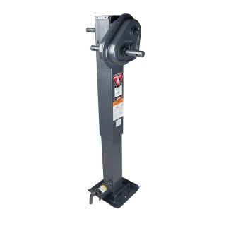 Two Bulldog 12K 2-Speed Square Trailer Jacks Bundle with Traditional Gearbox (Non Spring Return)
