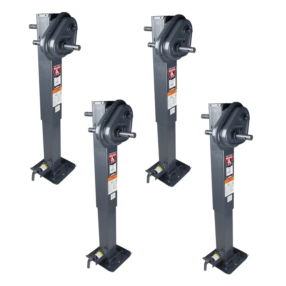 Bulldog 12K 2-Speed Square Trailer Jack Non Spring Return 4-Pack