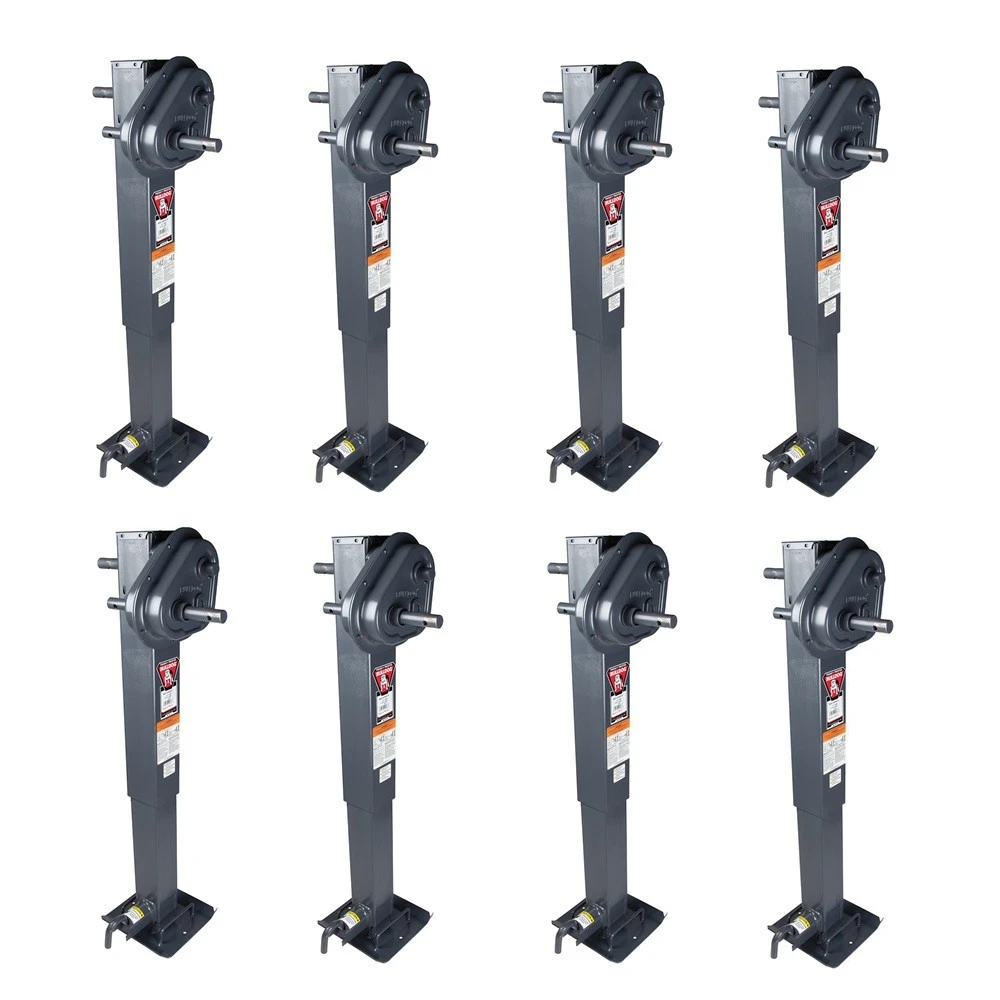 Bulldog 12K 2-Speed Square Trailer Jack Bundle – 8 Pack