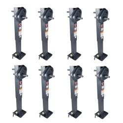 Bulldog 8x 12K 2-Speed Square Trailer Jack w/ Traditional Gearbox for Non Spring Return