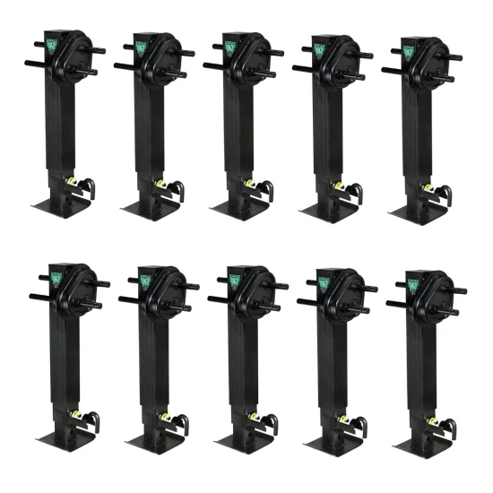 Bulldog 12K Two-Speed Square Drop Leg Trailer Jack 10-Pack Sidewind 26in Lift