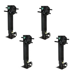 Bulldog 4x 12K 2-Speed Square Trailer Jack w/ Traditional Gearbox 26" Lift