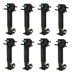 Bulldog two-speed 12K square trailer jack with traditional gearbox 26″ lift – pack of 8