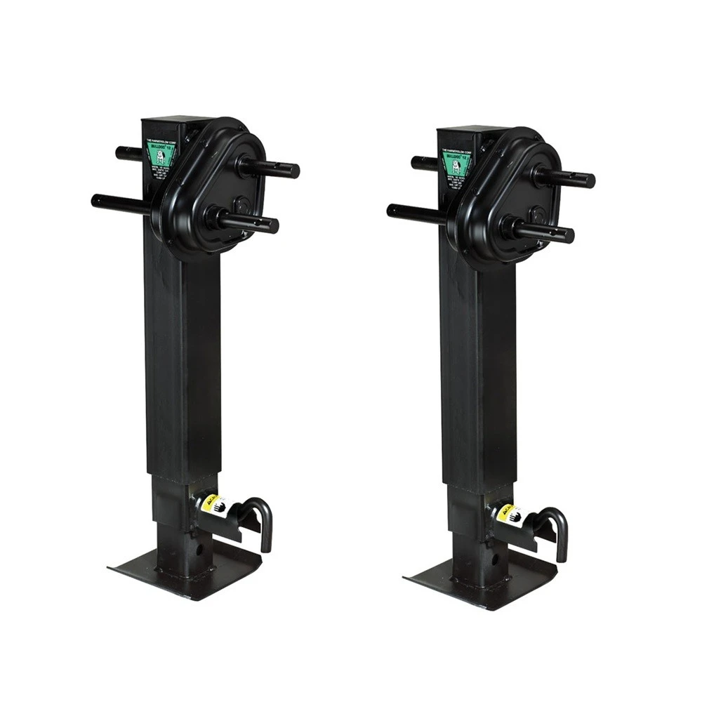 Bulldog 2-Speed 12K Square Trailer Jack with Spring Return and Traditional Gearbox