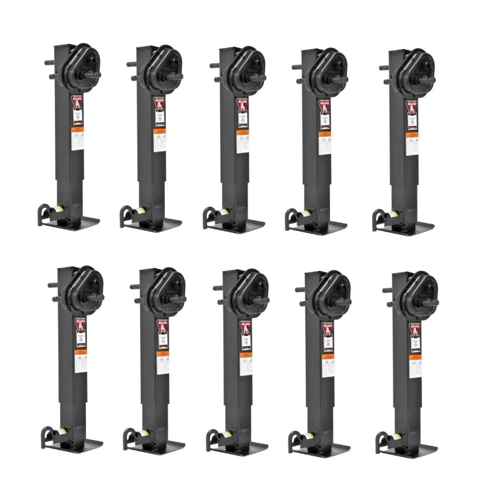 Bulldog 2-Speed 12K Square Trailer Jack with Traditional Gearbox Sidewind Handle (10 Pack)
