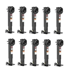 Bulldog 10x 2-Speed 12K Square Trailer Jack w/ Traditional Gearbox 26" Lift