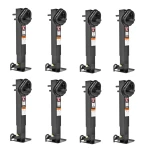 Bulldog 2-speed 12K square sidewind trailer jack bundle