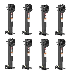 Bulldog 8x 2-Speed 12K Square Trailer Jack w/ Traditional Gearbox 26" Lift