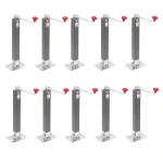 Bulldog 8K square trailer jack with 15-inch topwind lift and footplate