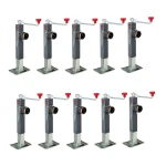 Bulldog 8K Square Trailer Jack Topwind Pipe Mount 10-Pack for Heavy Duty Trailers