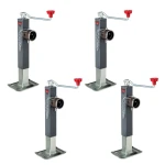 Bulldog 8K lb square trailer jack with tubular swivel mount and 10″ lift – pack of 4