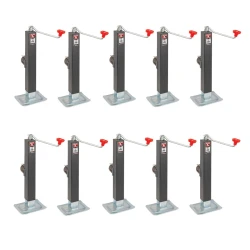 Bulldog 10x 8K Square Trailer Jack w/ Tubular Swivel Mount and 15" Lift