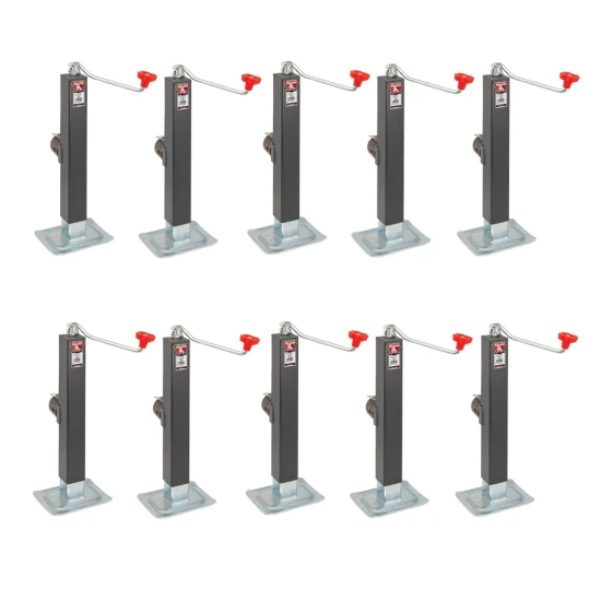 Bulldog 8K Trailer Jack 10-Pack with Swivel Mount and Topwind Crank