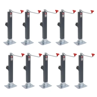 Bulldog 8K Square Trailer Jack Topwind with Swivel Mount and 15 Inch Lift – 10-Pack
