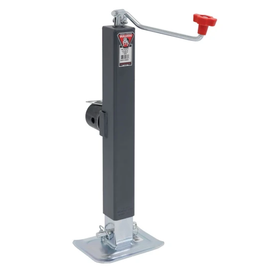 Bulldog 8K Square Trailer Jack with 15-Inch Lift and Swivel Mount – 4-Pack