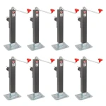 Bulldog 8K square trailer jack 15 inch lift topwind swivel mount 8 pack