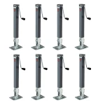 Bulldog 8K square trailer jack sidewind footplate bundle of 8