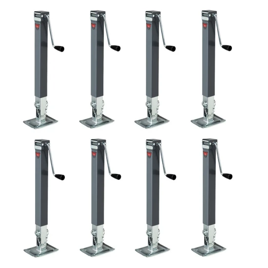 Bulldog 8K square trailer jack sidewind footplate bundle of 8