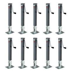 Bulldog 10x 8K Square Trailer Jack w/ Sidewind Handle and 15" Lift